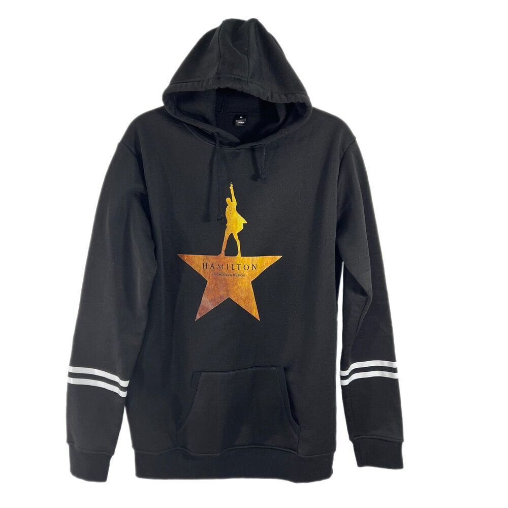 Hamilton The Musical Graphic Sweatshirt XL Hoodie with Kangaroo Front Pocket